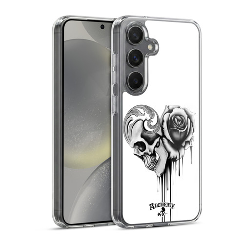 Alchemy Gothic Graphic Art Black Love Soft Gel Case for Samsung Galaxy S24 5G & MagSafe