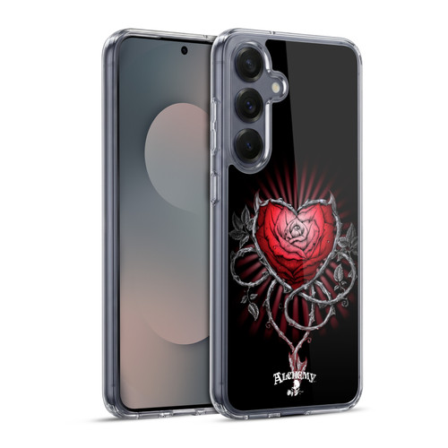 Alchemy Gothic Graphic Art Devils Rose Soft Gel Case for Samsung Galaxy S25+ & MagSafe