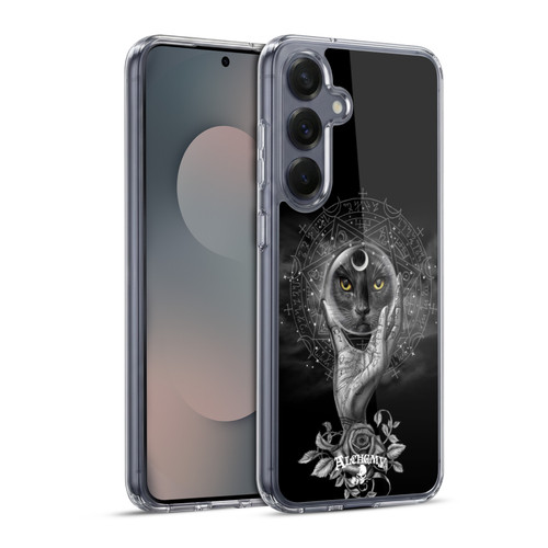 Alchemy Gothic Graphic Art Grimalkin's Glass Soft Gel Case for Samsung Galaxy S25+ & MagSafe