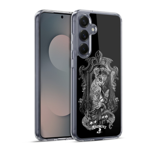 Alchemy Gothic Graphic Art Widow Soft Gel Case for Samsung Galaxy S25+ & MagSafe