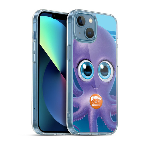 Animal Club International Underwater Octopus Soft Gel Case for Apple iPhone 13 Mini & MagSafe