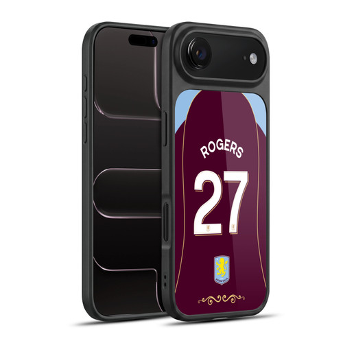 Aston Villa Football Club 2025/26 Players Home Kit 1st Group Morgan Rogers Gel Armour Case For Apple iPhone 17 Air