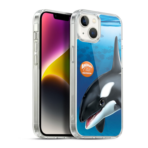 Animal Club International Underwater Orca Soft Gel Case for Apple iPhone 14 Plus & MagSafe