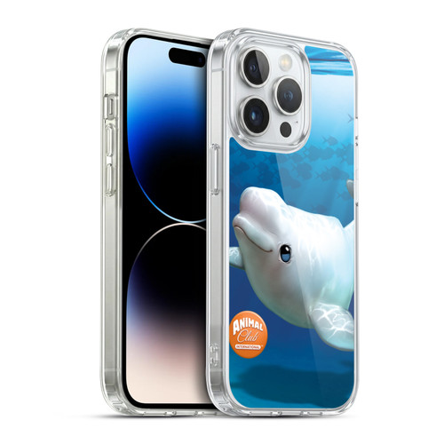 Animal Club International Underwater Beluga Soft Gel Case for Apple iPhone 14 Pro & MagSafe