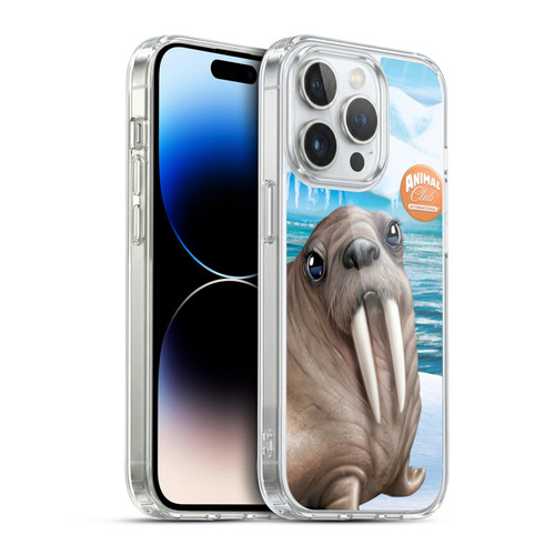 Animal Club International Underwater Walrus Soft Gel Case for Apple iPhone 14 Pro & MagSafe