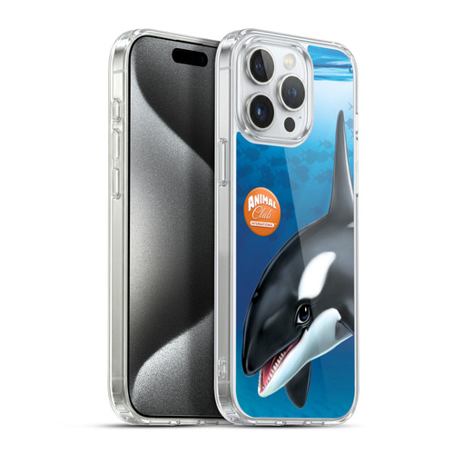 Animal Club International Underwater Orca Soft Gel Case for Apple iPhone 15 Pro Max & MagSafe