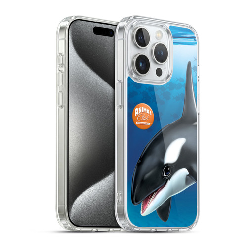 Animal Club International Underwater Orca Soft Gel Case for Apple iPhone 15 Pro & MagSafe