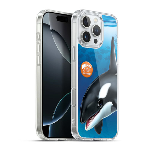 Animal Club International Underwater Orca Soft Gel Case for Apple iPhone 16 Pro Max & MagSafe