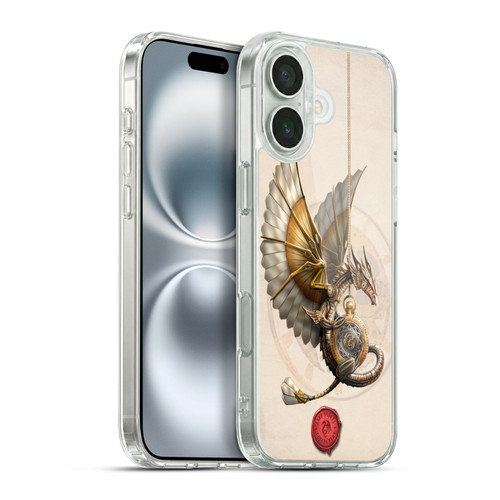 Anne Stokes Steampunk Clockwork Dragon Soft Gel Case for Apple iPhone 16 Plus & MagSafe