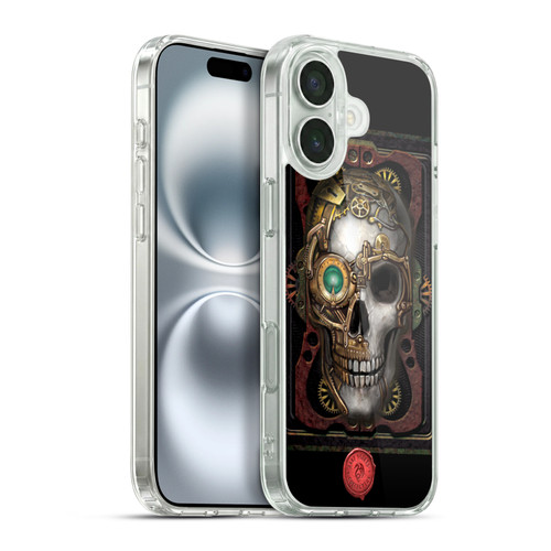 Anne Stokes Steampunk Skull Soft Gel Case for Apple iPhone 16 Plus & MagSafe