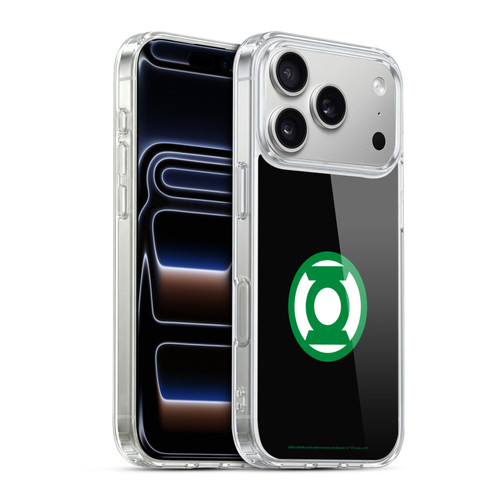 Green Lantern DC Comics Logos Black Soft Gel Case for Apple iPhone 17 Pro