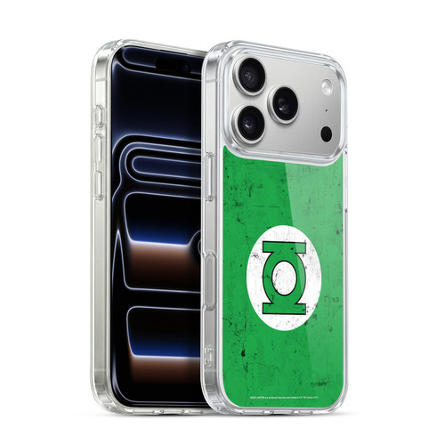 Green Lantern DC Comics Logos Classic Distressed Look Soft Gel Case for Apple iPhone 17 Pro