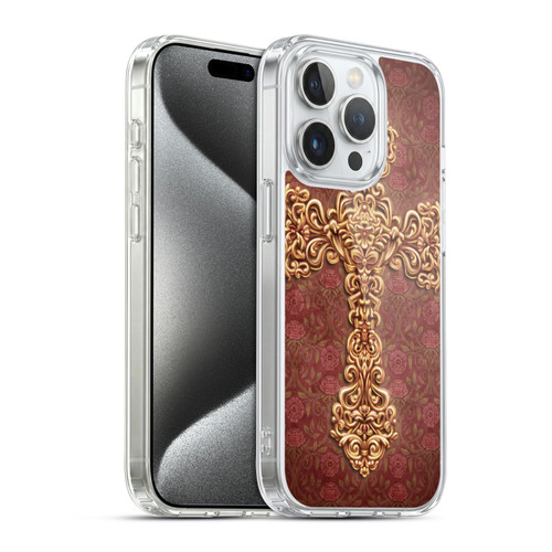 Brigid Ashwood Crosses Nouveau Soft Gel Case for Apple iPhone 15 Pro & MagSafe