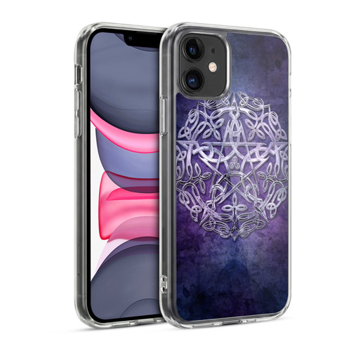 Brigid Ashwood Sacred Symbols Silver Pentacle Soft Gel Case for Apple iPhone 11