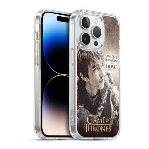 HBO Game of Thrones Character Quotes Bran Stark Soft Gel Case for Apple iPhone 14 Pro & MagSafe