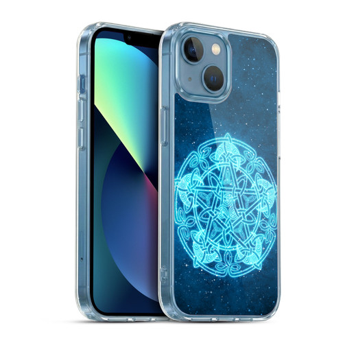 Brigid Ashwood Sacred Symbols Celestial Pentacle Soft Gel Case for Apple iPhone 13 Mini & MagSafe
