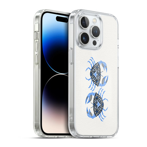 Cat Coquillette Sea Blue Crab Soft Gel Case for Apple iPhone 13 Pro & MagSafe