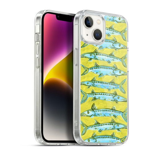 Cat Coquillette Sea Barracuda Yellow Soft Gel Case for Apple iPhone 14 Plus & MagSafe