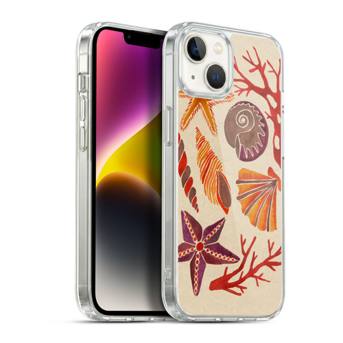 Cat Coquillette Sea Seashells Pink Soft Gel Case for Apple iPhone 14 Plus & MagSafe