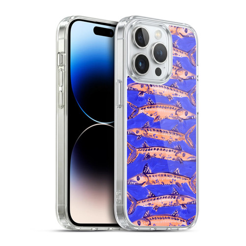Cat Coquillette Sea Barracuda Blue Soft Gel Case for Apple iPhone 14 Pro & MagSafe