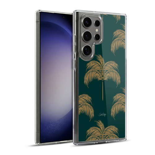 Cat Coquillette Tropical Wildlife Palm Tree Oasis Soft Gel Case for Samsung Galaxy S23 Ultra 5G & MagSafe