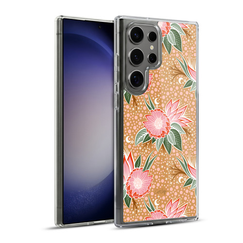 Cat Coquillette Tropical Wildlife Protea Bloom Soft Gel Case for Samsung Galaxy S23 Ultra 5G & MagSafe