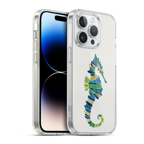 Cat Coquillette Sea Seahorse Multi Soft Gel Case for Apple iPhone 14 Pro & MagSafe