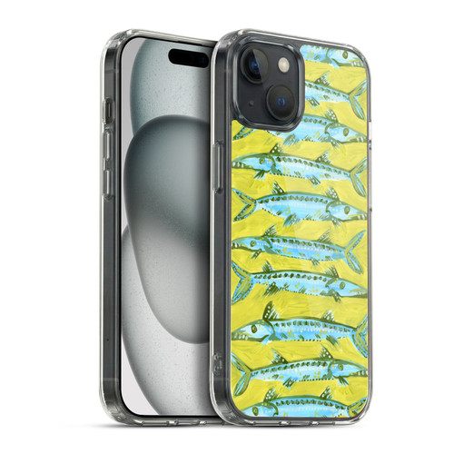 Cat Coquillette Sea Barracuda Yellow Soft Gel Case for Apple iPhone 15 Plus & MagSafe