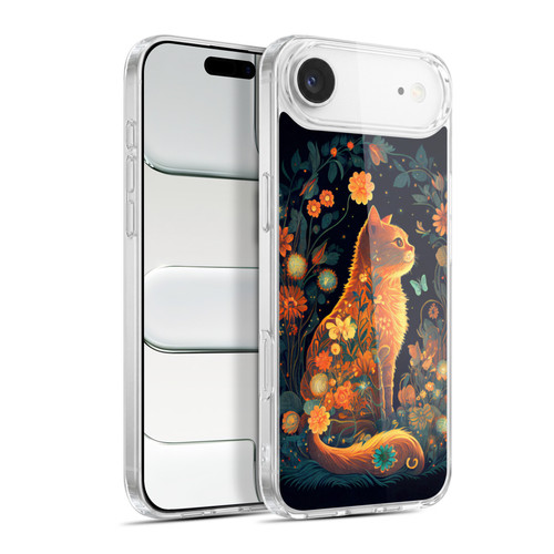 JK Stewart Key Art Orange Cat Sitting Soft Gel Case for Apple iPhone 17 Air