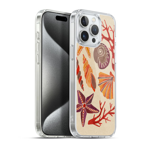 Cat Coquillette Sea Seashells Pink Soft Gel Case for Apple iPhone 15 Pro Max & MagSafe