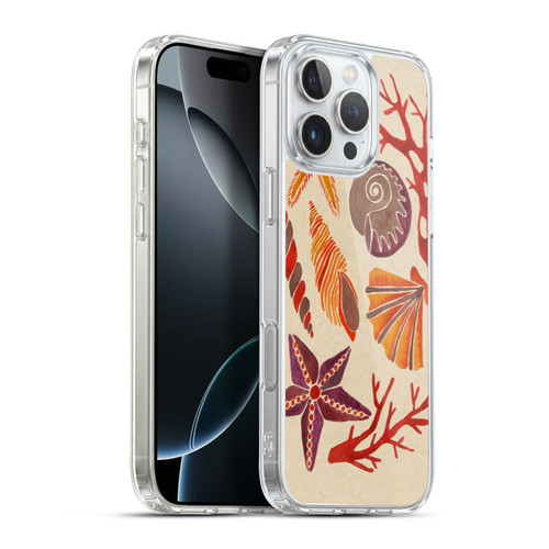 Cat Coquillette Sea Seashells Pink Soft Gel Case for Apple iPhone 16 Pro Max & MagSafe