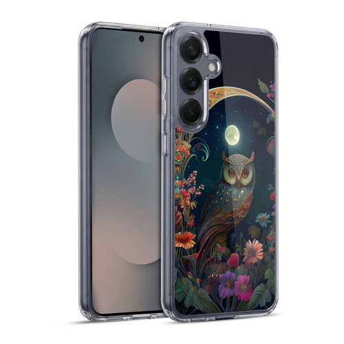 JK Stewart Key Art Owl Soft Gel Case for Samsung Galaxy S25+ & MagSafe