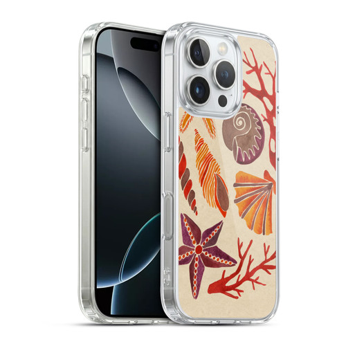 Cat Coquillette Sea Seashells Pink Soft Gel Case for Apple iPhone 16 Pro & MagSafe