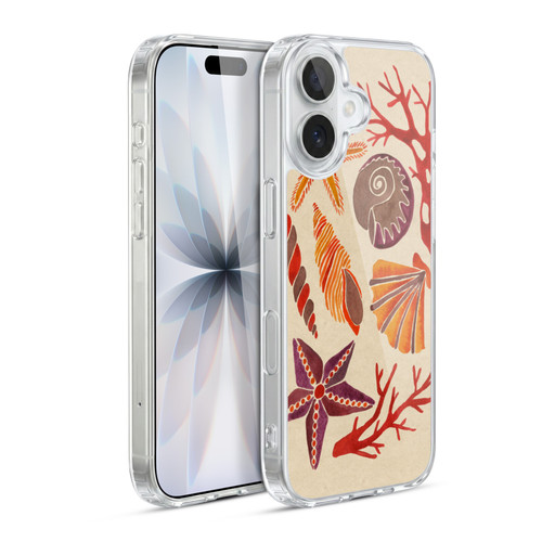 Cat Coquillette Sea Seashells Pink Soft Gel Case for Apple iPhone 17