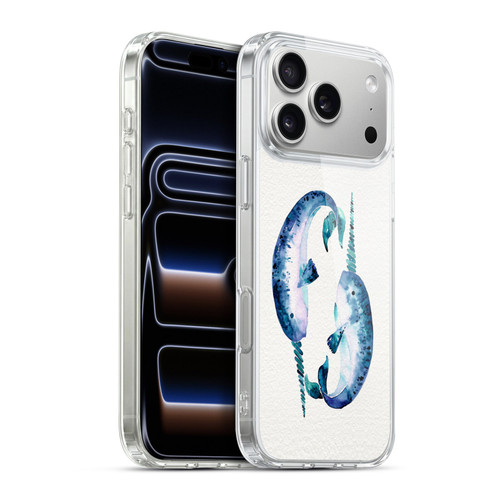 Cat Coquillette Sea Blue Narwhals Soft Gel Case for Apple iPhone 17 Pro Max