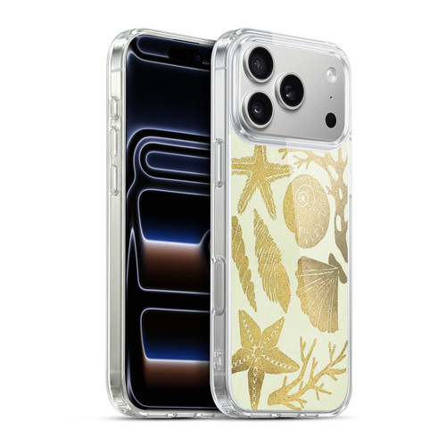 Cat Coquillette Sea Seashells Gold Soft Gel Case for Apple iPhone 17 Pro Max