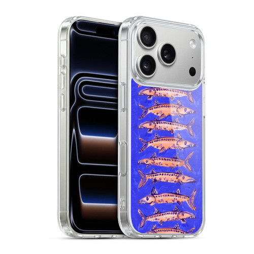 Cat Coquillette Sea Barracuda Blue Soft Gel Case for Apple iPhone 17 Pro