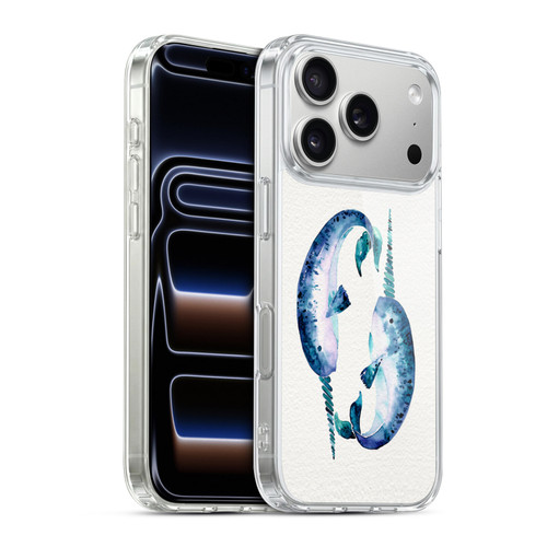 Cat Coquillette Sea Blue Narwhals Soft Gel Case for Apple iPhone 17 Pro
