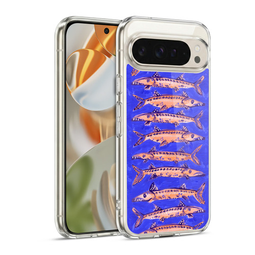 Cat Coquillette Sea Barracuda Blue Soft Gel Case for Google Pixel 9 / Pixel 9 Pro