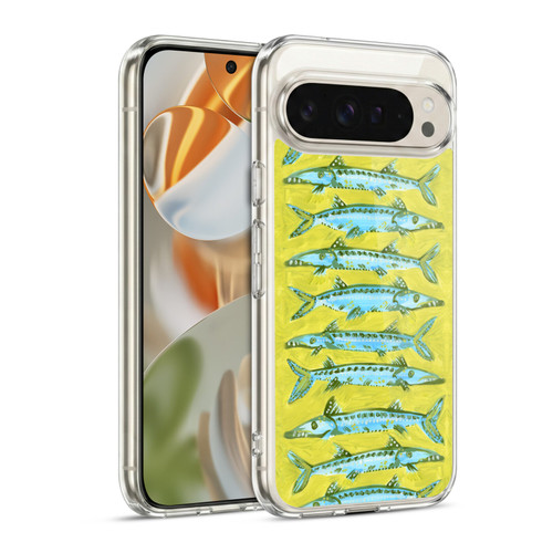 Cat Coquillette Sea Barracuda Yellow Soft Gel Case for Google Pixel 9 / Pixel 9 Pro