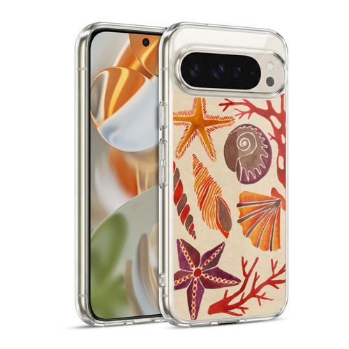 Cat Coquillette Sea Seashells Pink Soft Gel Case for Google Pixel 9 / Pixel 9 Pro