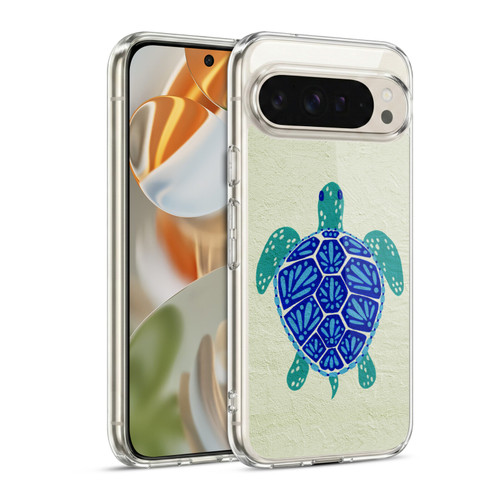 Cat Coquillette Sea Turtle Blue Soft Gel Case for Google Pixel 9 / Pixel 9 Pro