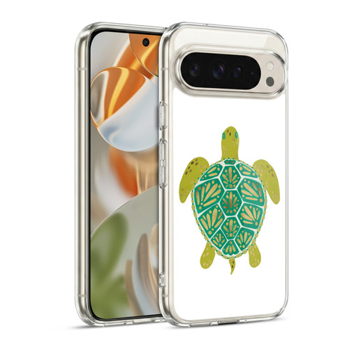 Cat Coquillette Sea Turtle Green Soft Gel Case for Google Pixel 9 / Pixel 9 Pro