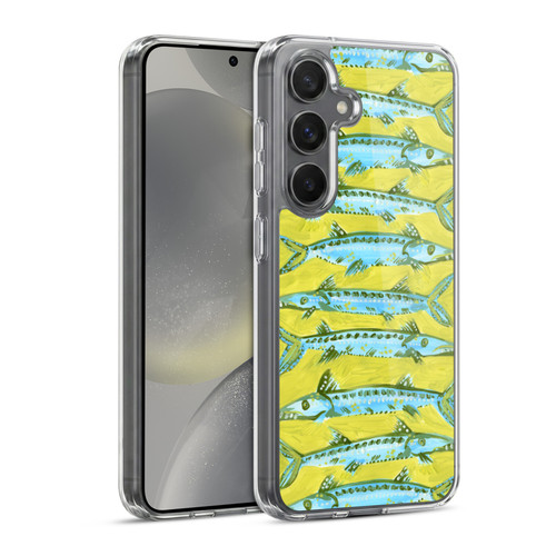 Cat Coquillette Sea Barracuda Yellow Soft Gel Case for Samsung Galaxy S24 5G & MagSafe