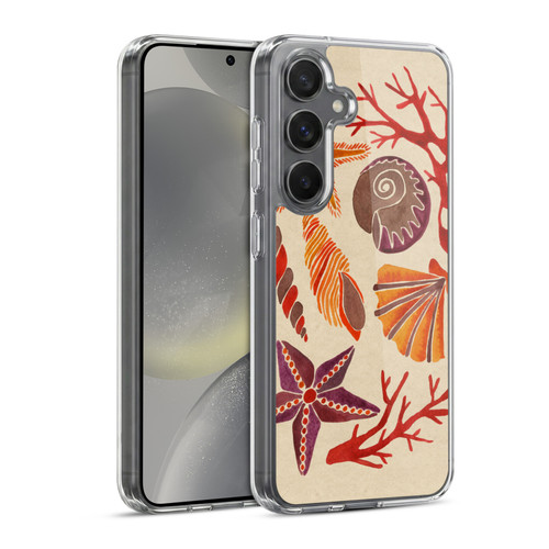 Cat Coquillette Sea Seashells Pink Soft Gel Case for Samsung Galaxy S24 5G & MagSafe