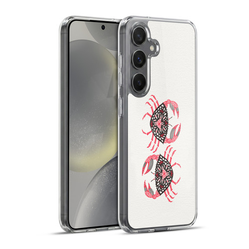 Cat Coquillette Sea Pink Crab Soft Gel Case for Samsung Galaxy S24+ 5G & MagSafe