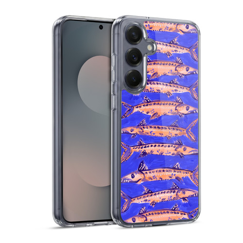 Cat Coquillette Sea Barracuda Blue Soft Gel Case for Samsung Galaxy S25 & MagSafe