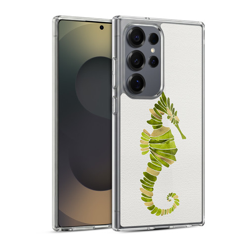 Cat Coquillette Sea Seahorse Green Soft Gel Case for Samsung Galaxy S25 Ultra & MagSafe