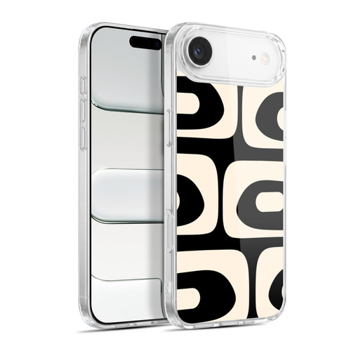 Kierkegaard Design Studio Retro Abstract Patterns Modern Piquet Black Cream Soft Gel Case for Apple iPhone 17 Air