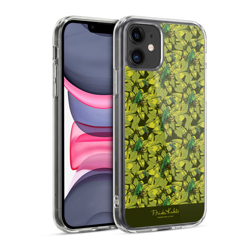 Frida Kahlo Tropical Bird Pattern Soft Gel Case for Apple iPhone 11